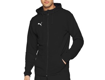 PUMA M LIGA CASUAL HOODY JKT BLK