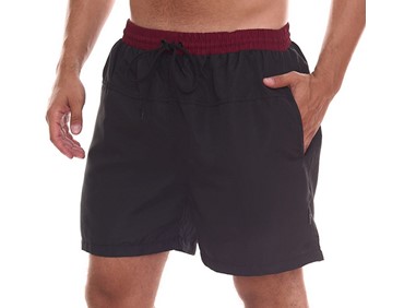 URBAN ACE M SWIM SHORT BLK/RUBY