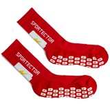 SPORTECTOR ANTI-SLIP GRIP SOCKS RED