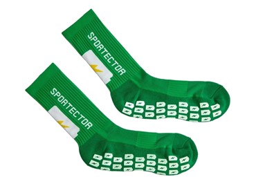 SPORTECTOR ANTI-SLIP GRIP SOCKS GREEN