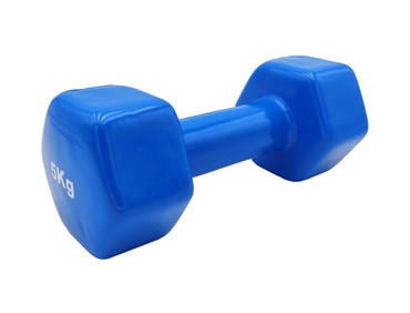LIGA VINYL DUMBBELL 5KG BLU