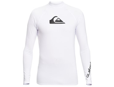 QUIKSILVER ALL TIMLS RASH GUARD WHT