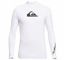 QUIKSILVER ALL TIMLS RASH GUARD WHT