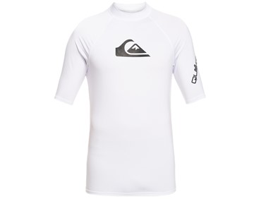 QUIKSILVER ALL TIME SS YTH RASH VEST WHT