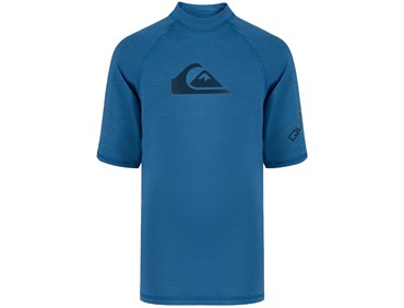 QUIKSILVER ALL TIME SS YTH RASH VEST BLU