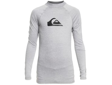 QUIKSILVER ALL TIME LS YTH RASH VEST GREY