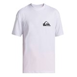 QUIKSILVER YTH SURF RASH VEST TEE SS WHT