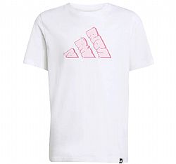 ADIDAS JR GRAFFITI T WHT