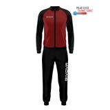 GIVOVA CUBA TRKCSUIT POLARFLEECE BURG/BLK