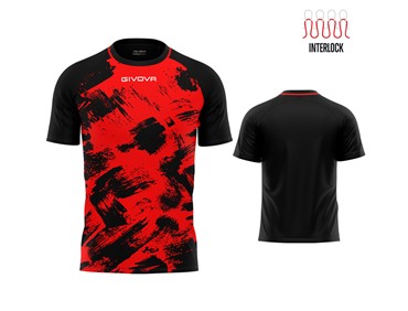 GIVOVA SHIRT ART INERLOCK RED/BLK