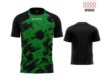 GIVOVA SHIRT ART INERLOCK GREEN/BLK