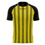 GIVOVA INTERLOCK SHIRT TRATTO BLK/YEL