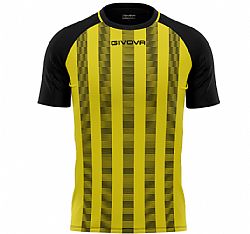 GIVOVA INTERLOCK SHIRT TRATTO BLK/YEL