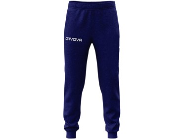 GIVOVA PANTS COTTON KING LOGO BLUE