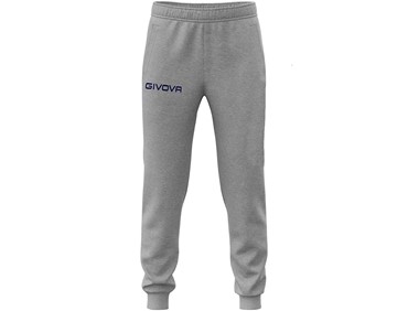 GIVOVA PANTS COTTON KING LOGO GREY