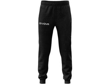 GIVOVA PANTS COTTON KING LOGO BLACK