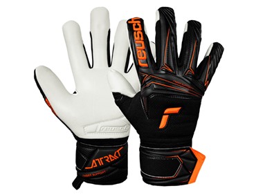 REUSCH ATTRAKT ADVANCE FINGER SUPPORT BLK/ORA