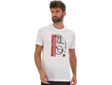 LOTTO TEE TENNIS 73 WHT/RED