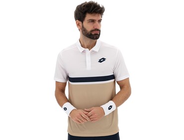 LOTTO TECH V-D1 POLO CREAM/WHT