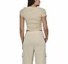 BDASPORT W SLIM CROPPED RIBBED T-SHIRT