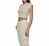 BDASPORT W SLIM CROPPED RIBBED T-SHIRT