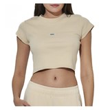 BDASPORT W SLIM CROPPED RIBBED T-SHIRT