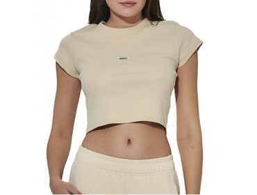 BDASPORT W SLIM CROPPED RIBBED T-SHIRT