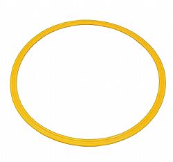 LIGA AGILITY RING 60CM YELLOW